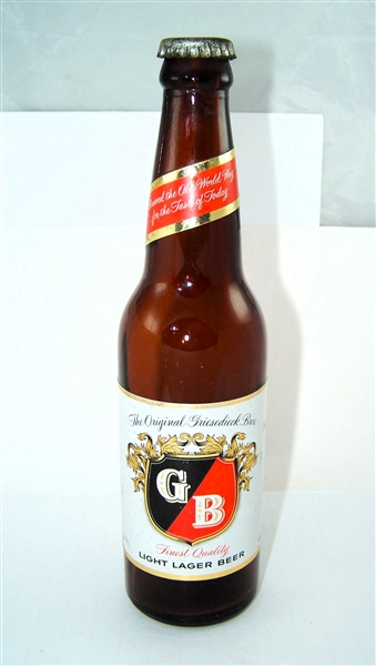  GB Light Lager Long Neck Bottle with Crown.