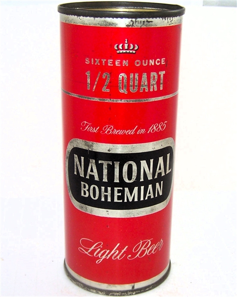  National Bohemian Light Beer 16 Ounce Flat Top, 233-01