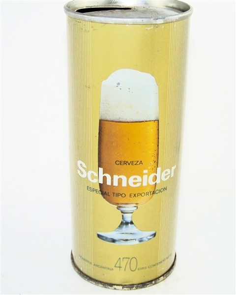  Schneider Cerveza Especial 16 Ounce Tab Top, Argentina