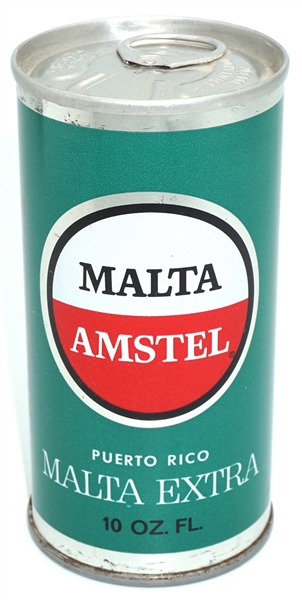  Amstel Malta Extra tab top - 10 ounce - Puerto Rico