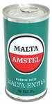  Amstel Malta Extra tab top - 10 ounce - Puerto Rico