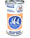  A-1 Premium Beer 1971-72 Phoenix Roadrunners Hockey Schedule Bank Top, Vol II 35-11