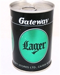  Gateway Lager 9 2/3 Ounce B.O Tab Top