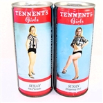  2 Tennents Lager 15.5 OZ B.O Tab Tops, Crimped Steel