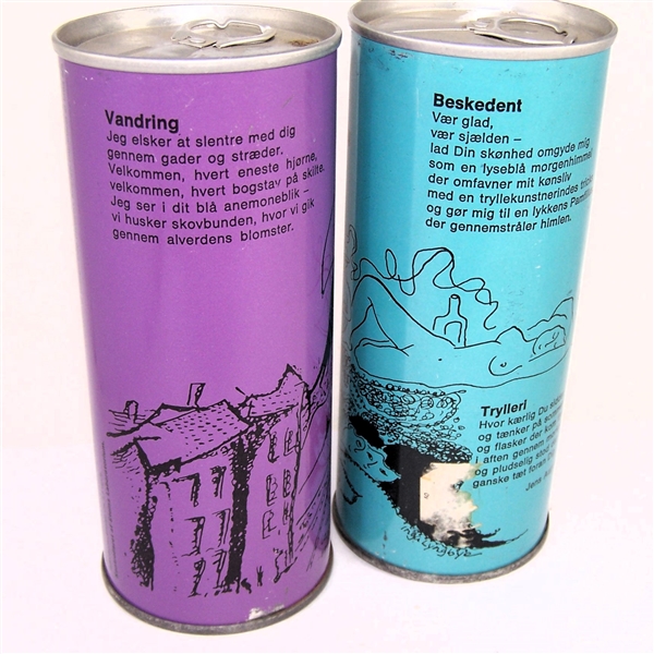 2 Lys OL Pilsener Air-Sealed 16 Ounce Tab Top Cans