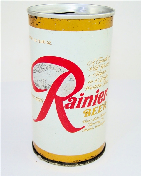  Rainier Beer "Visit Sicks" Metallic Gold Zip Top, Vol II 111-33