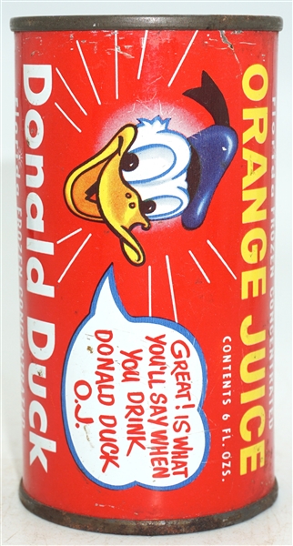  Donald Duck Orange Juice bank top 
