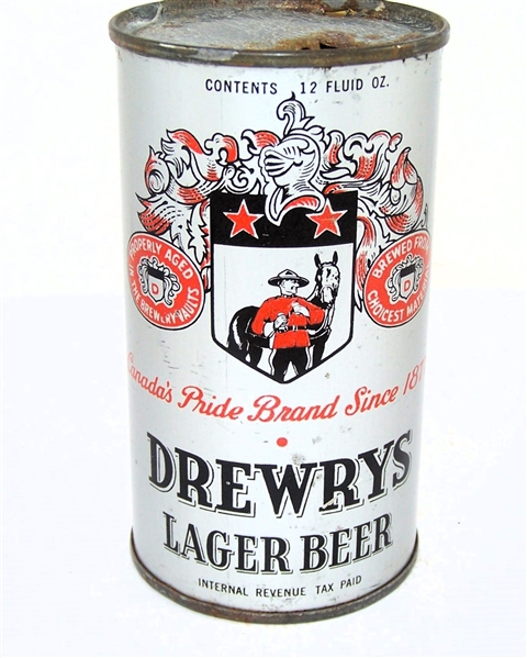  Drewrys Lager Beer Opening Instruction Flat Top, USBC-OI 201