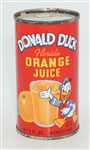  Donald Duck Florida Orange Juice 6 Ounce Flat Top