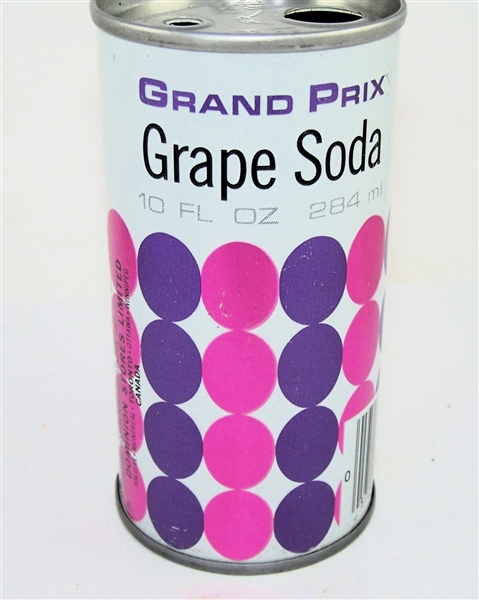  Grand Prix 10 Ounce Grape Soda Push Button, Canada